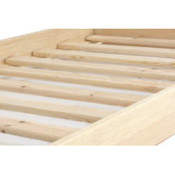 Lit maison 2 en 1 en bois naturel 160x80 cm Lit maison 2 en 1 en bois naturel 160x80 cm